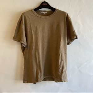Alex Mill slub cotton tee, army green, size xlarge